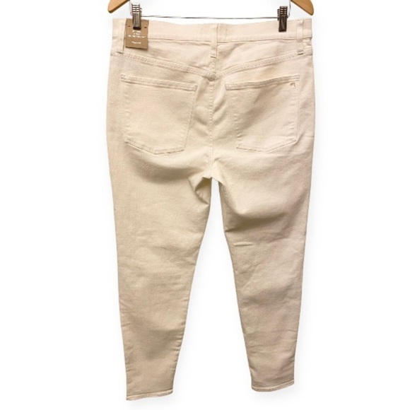 Madewell 32 (14) NWT 9” High Riser Skinny Skinny Jeans Off White Stretch New - Picture 3 of 15